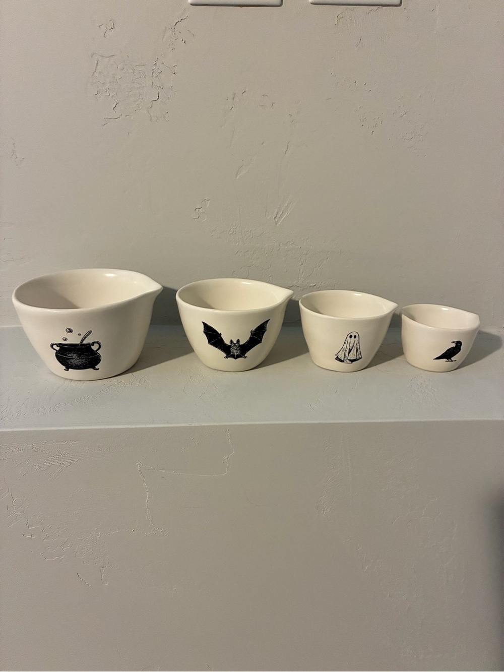 Rae Dunn Halloween double sided measuring cups